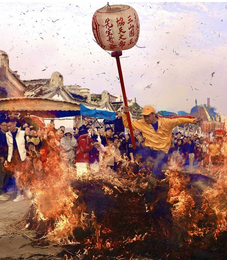 楊偉文作品《一跳而過》